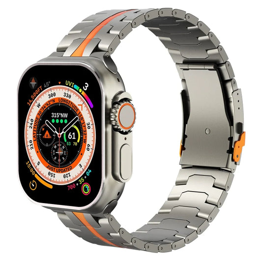 TitanLink™ - Bracelet En Titanium Pour Apple Watch