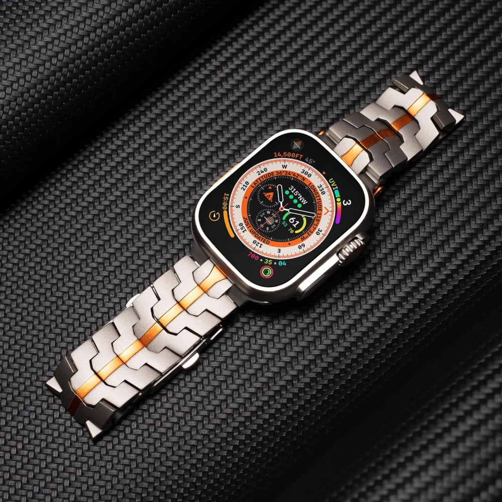 TitanLink™ - Bracelet En Titanium Pour Apple Watch