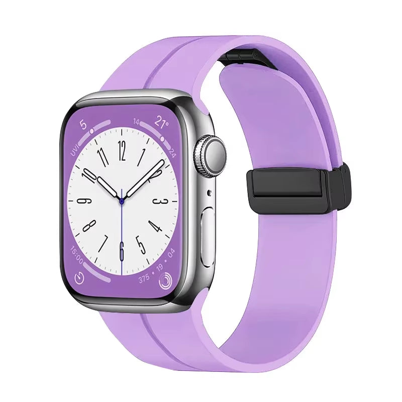 Magnetic Strap for  Watch Ultra Band 49Mm 45 Mm Silicone Bracelet Iwatch Series 7 8 Se 6 5 3 44Mm 45Mm 40Mm 41Mm 42Mm 38Mm